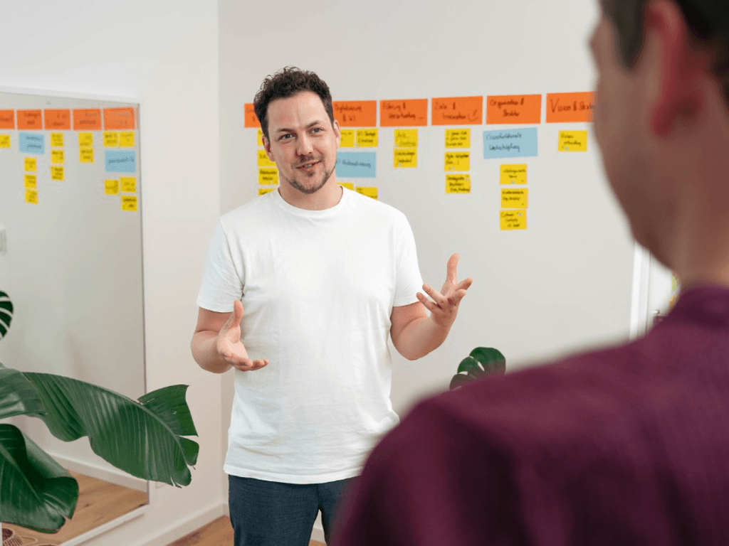 Stefan im Workshop-Gespräch